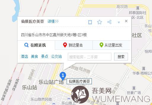 乐山仙媄医疗美容诊所地址位置图